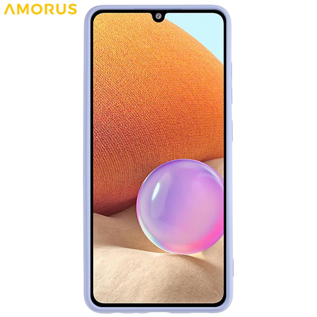 For Samsung Galaxy A32 4G (EU Version) Case Precise Cutouts TPU Fiber Lining Shockproof Phone Cover