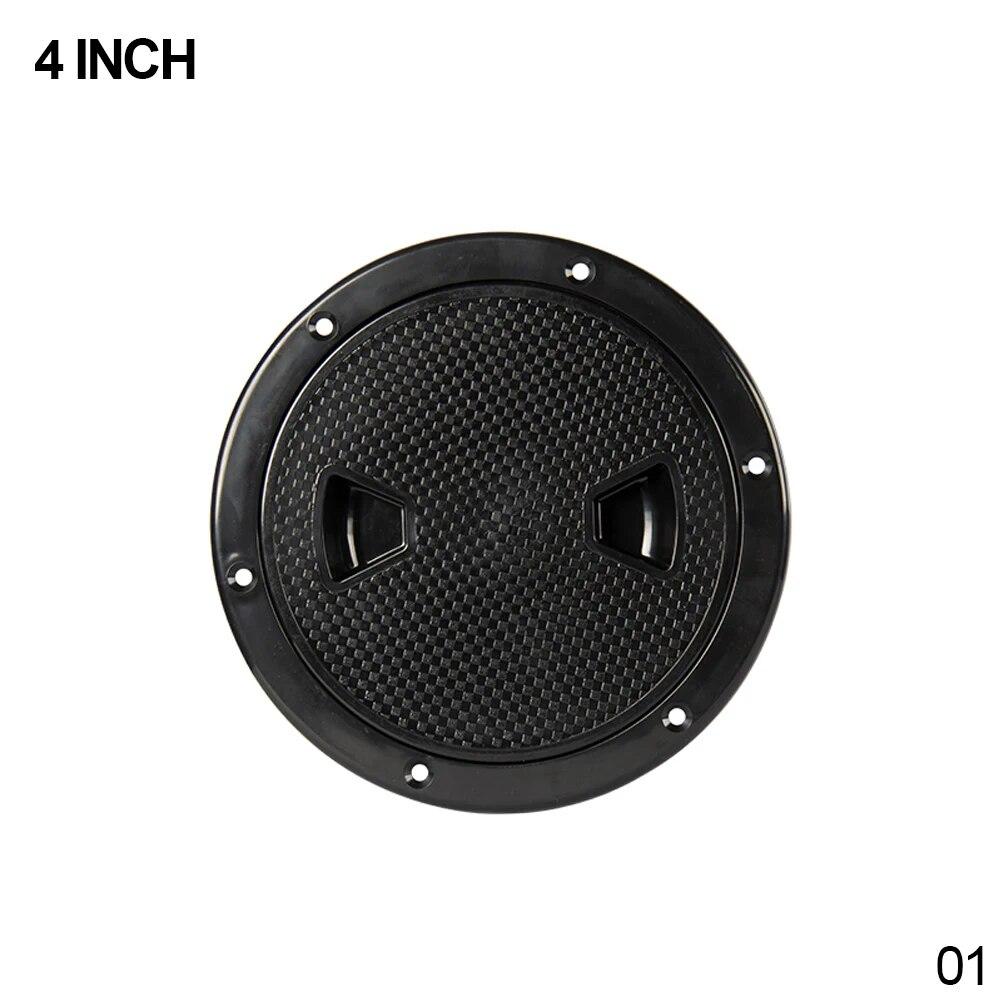 4/6/8 Inch Round Deck Inspection Access Hatch Cover Plastic White Boat Screw Out Deck Inspection Plate For Boat Yacht Marine