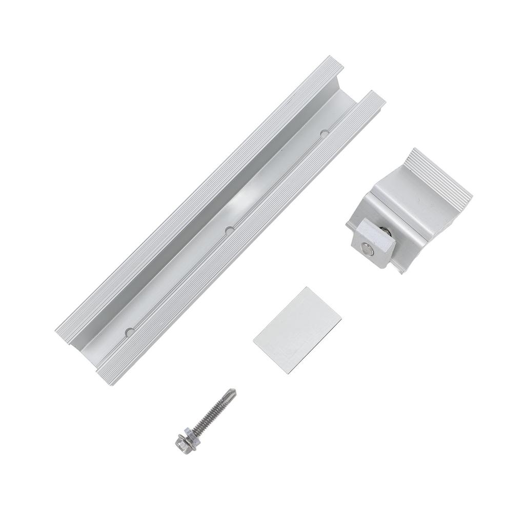 4Set Solar Panel Mounting Rails Z Brackets Kit Aluminum Alloy Roof Solar Panel Mounting Bracket System Kit HZ0101