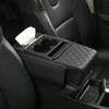 Ergonomic Support Leather Car Console Pad Height Adjustment Waterproof for Long Drive Comfort No Tool Required Setups