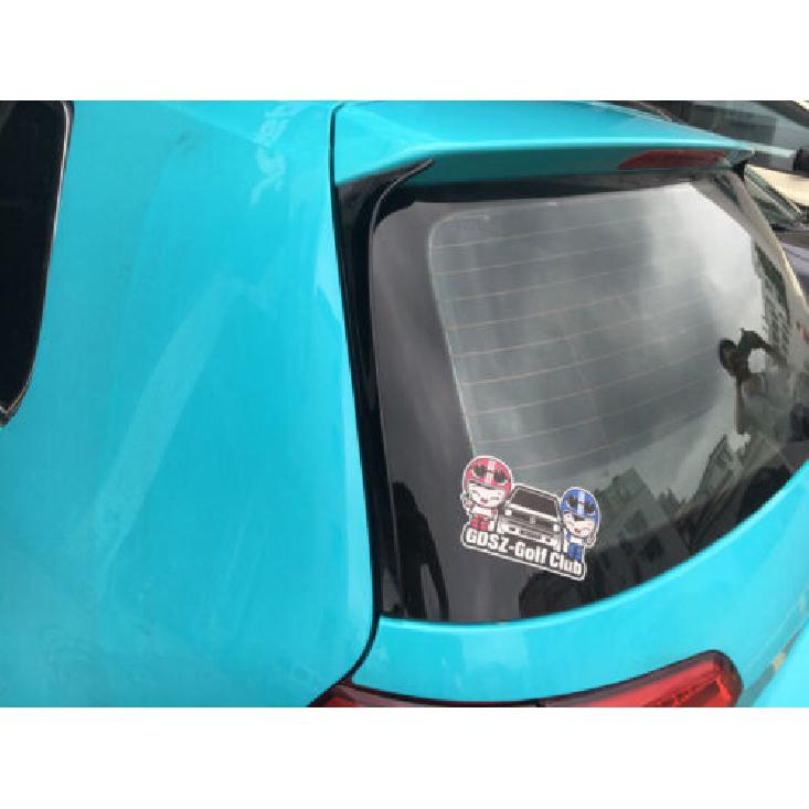 ABS Glossy Black TrunkSpoiler Side Wing Flap For VW GOLF 7 VII MK7 TSI TDI 14-18