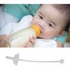 Jerliflyer 4pcs Bottle straws, hydrojug straw wide mouth silicone gravity ball design baby straw replacement no leakage baby drinking tools