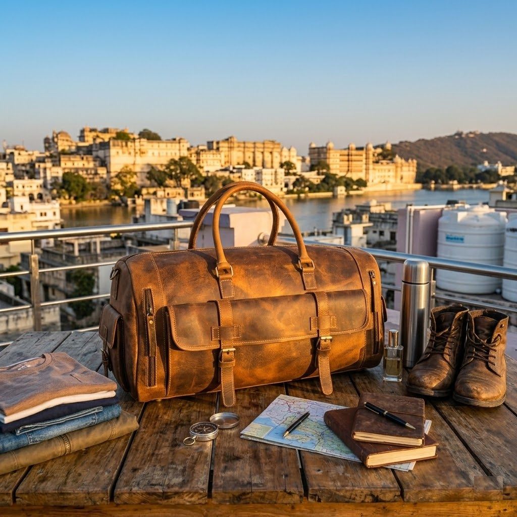 Torba podróżna ze skóry naturalnej Bagaż weekendowy Torba podróżna ze skóry bawolej