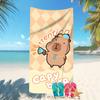 Niedliche Strandtücher mit Capybara-Print: Perfekt für den Sommer! Sofakissenbezug, Raum Heimdekorationortabel