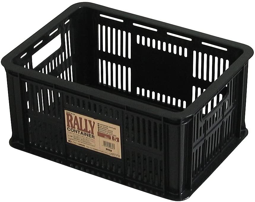 JEJ Astage Rally Container Black Basket Container 41 X D 30 X H 19 Mesh Box Gardening Storage Outdoor Supplies Set of 12 #15 [W Approx. Approx.