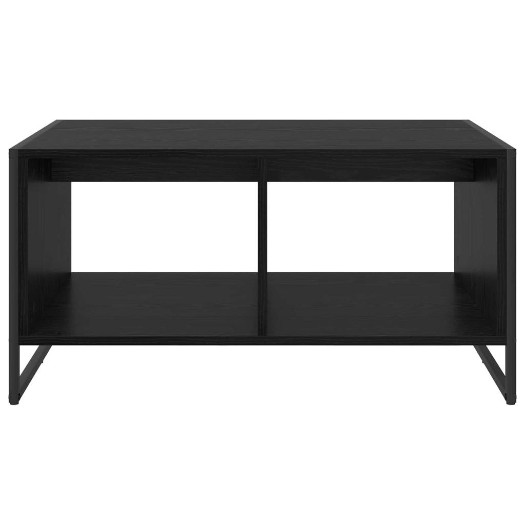 Coffee Table Black Oak Effect 80 X 50 X 40 Cm Engineered Wood