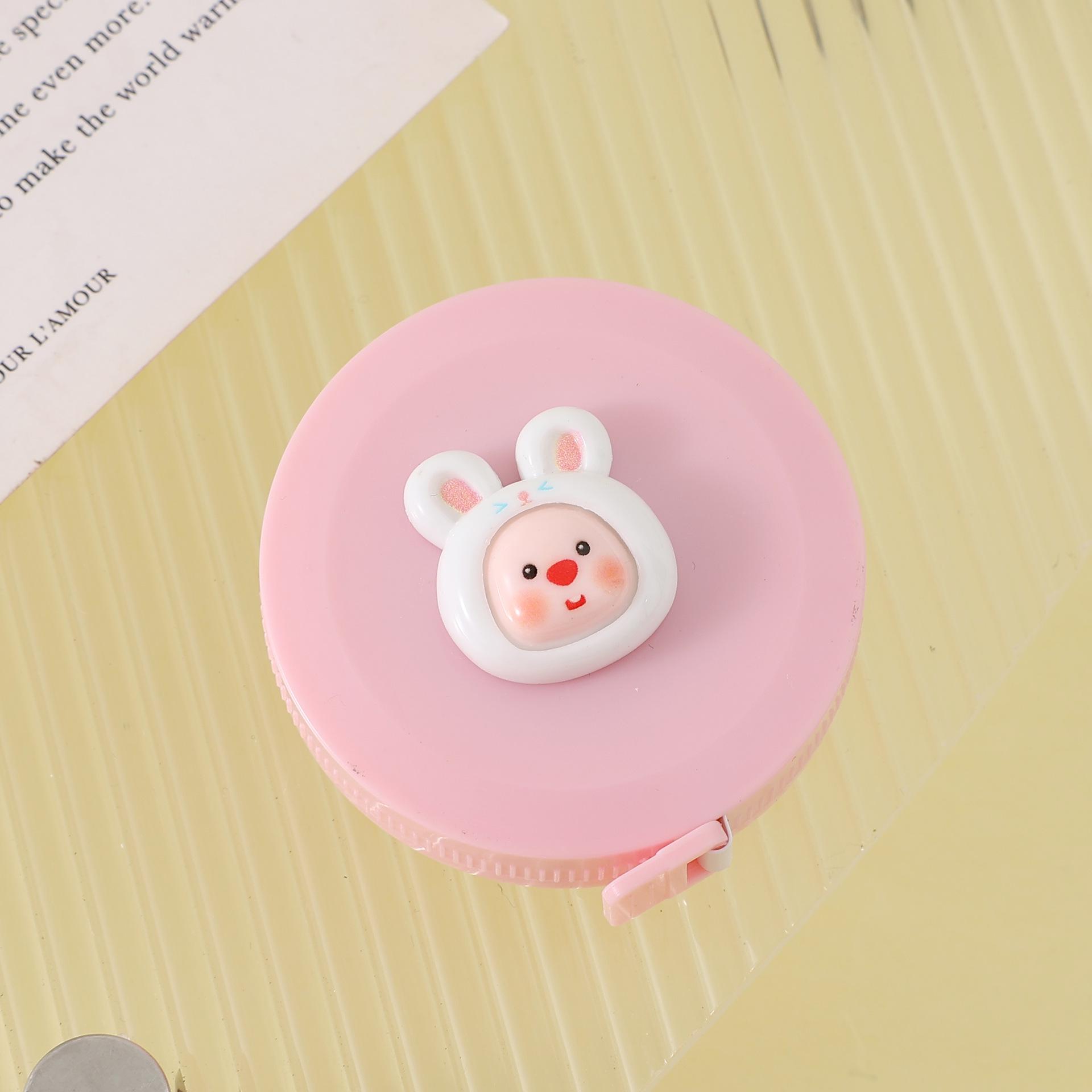 

Mini Round Cartoon Tape Measure - Portable Soft Ruler for Bust, Waist, Hips, and Tailoring