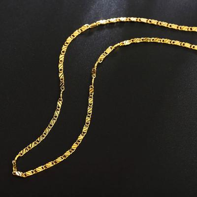 40-60Cm 18K Gold 925 Sterling Silver Charm 2Mm Flat Chain Necklaces For Women Men Luxury Fashion Party Wedding Jewelry