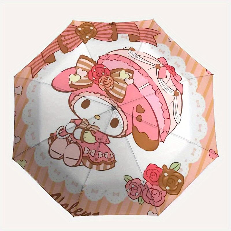 1pc My Melody Valentine's Day Umbrella with Plastic Handle,Suitable for All Seasons Home Travel Outdoor UmbrellaSanlio319
