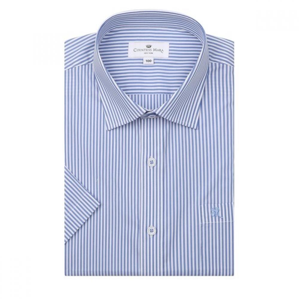 Countess Mara Men Stretch London Stripe Regular Fit Short Sleeve Shirt Cdcz2p540 95