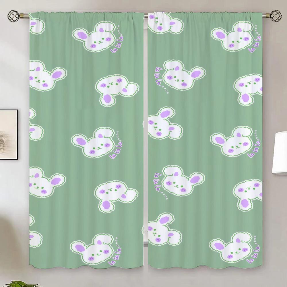 Luxury Curtains for Living Room on Sale Rabbit Customs Free Shipping Products Chiffon Curtain Tiebacks Bedroom Curtains 2 Pieces
