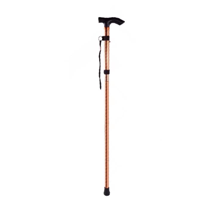 Collapsible Aluminum Trekking Poles for Hiking & Travel - Five-Section Telescopic Cane for Elderly Climbing