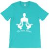Be Here Meow Yoga With Cats Lovers T Shirt Short Sleeve T Shirts Men Funny T