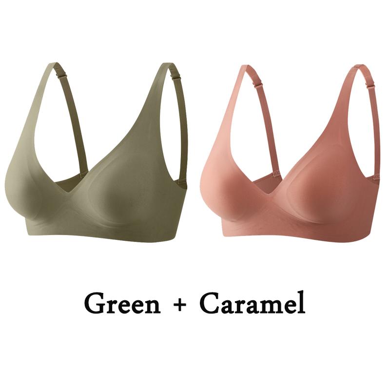 Biustonosz damski 2PCS Plus Size Sexy biustonosze bezszwowe biustonosze bez fiszbin miękka bielizna damska intymna bielizna damska duży biustonosz L-5XL