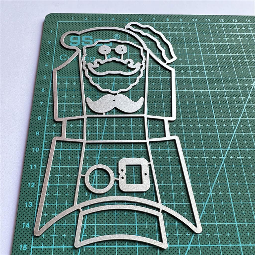 Matrices de découpe Boîte de Noël Pochoir Scrapbooking Découpes en métal Gaufrage de cartes Bricolage Modèle Moule Décoration d'album photo