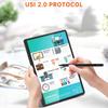 USI 2.0 Stylus Pen, Professional Rechargeable Stylus with Tail Eraser, 4096 Pressure Levels, Tilt Function, Palm Rejection, Smooth Writing