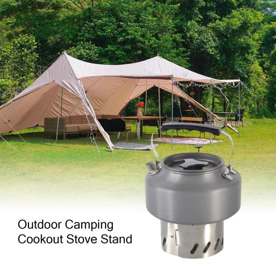 

2Pcs Alcohol Stove Brackets Portable Dual Stand Wind Screen Sturdy Mini Rack Support Stainless Steel Outdoor Camping Cookout Stove Stand