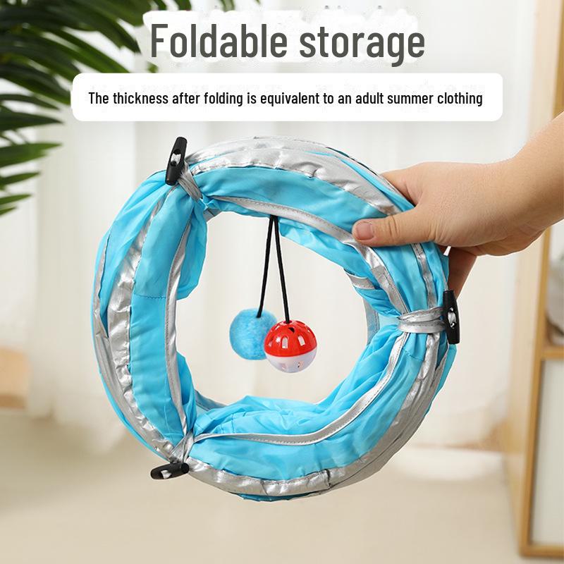 Multi-Function Cat Tunnel Tent & Sleeping Bag for Kittens - Toy for Self-Entertainment