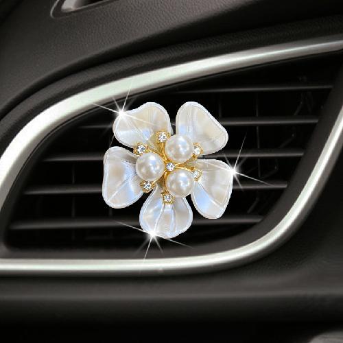 Car Perfume Clip Flower Air Outlet Car Air Freshener Peach Blossom Aroma Diffuser Car Decoration Accessories Fresh Air