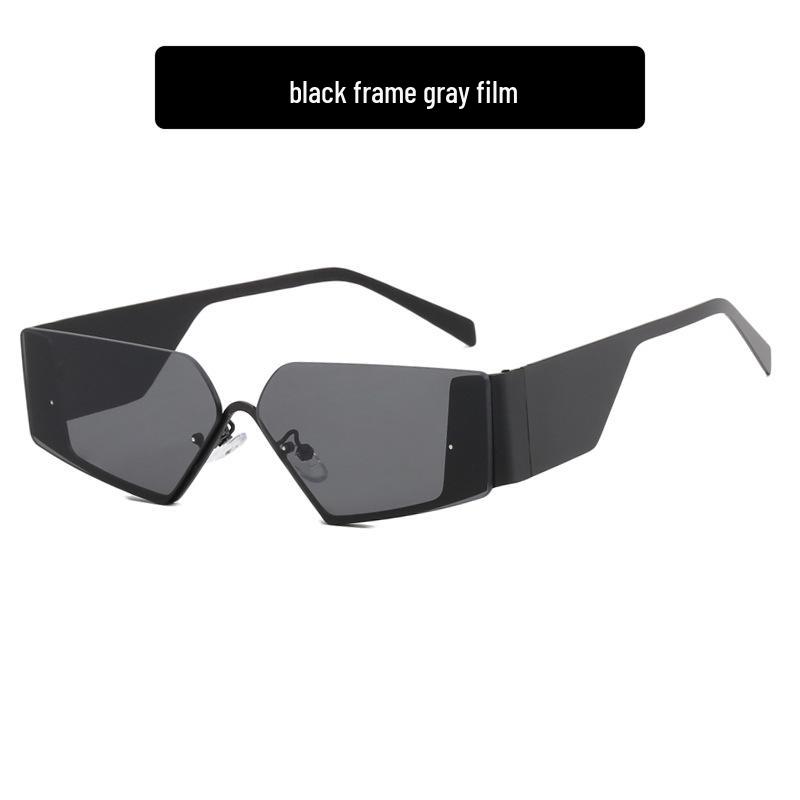 

Футуристические безободковые солнцезащитные очки Y2K: 2023 Ретро уличный стиль для женщин As Shown