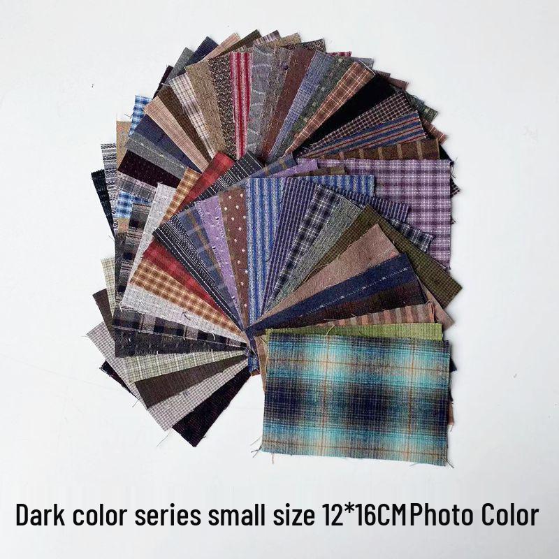 Pre-dyed Small Fabric Scraps for Doll Clothes and Patchwork Quilts with Needle by Hai Leide Zhu