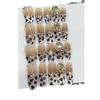 Pure Hand-made Phototherapy Wearable Nail Tablets Golden Leopard, Finished Wearable Nail Art Patches