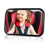 Janday Car Baby Mirror for Wide 360 Degree 300 X Curved Shatterproof Easy Rear Seat Insight, View, Rotation, 190mm, Mirror, Glass, Installation,