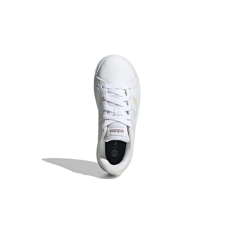 adidas Grand Court 2.0 Big Kid 'White Iridescent' GY2326