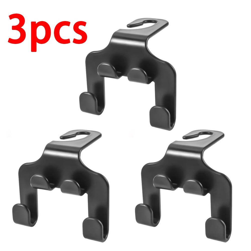 1/3Pcs Double Head Car Seat Headrest Hook Universal Vehicle Holder Car Interior Accessories