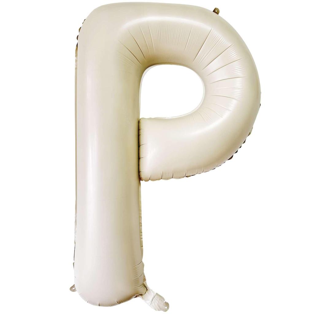 Baloane Gigante Albe Crem de 40 Inch Literele A-Z, Consumabile Petrecere de Ziua de Naștere Decorațiuni Eveniment Aniversar Alfabet