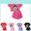 Kpop Demon Hunters Saja Boys Print Adult Child Short Sleeve Shorts Family Pajama Set For Cozy Nightwear