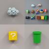 3d Super Mario Refrigerator Stickers For Diy Home Decoration