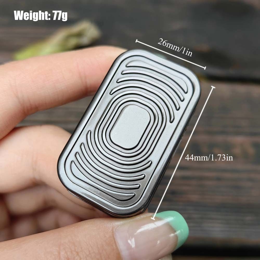 Hand Spinner Push Card Magnetic Triple Push Metal Fidget Toy Creative Fidget Slider  ADHD Autism