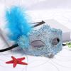 Costume Mask Feather Masquerade Mask Halloween Mardi Gras Cosplay Party Masque
