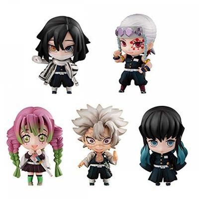 Uccisore di demoni: Kimetsu no Yaiba Tanjiro e i Pilastri Mascotte Set B Circa. Figura completa dipinta da 50 mm