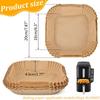 Air Fryer Baking Paper For Ninja Double Stack Air Fryer SL400 SL300EU Air Fryer No Cleaning Baking Paper Airfryer Accessories