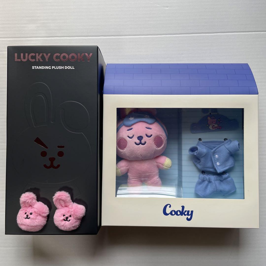 

[USED] BT21 COOKY Plush Toy LUCKY BLACK Pajamas BTS Jungkook