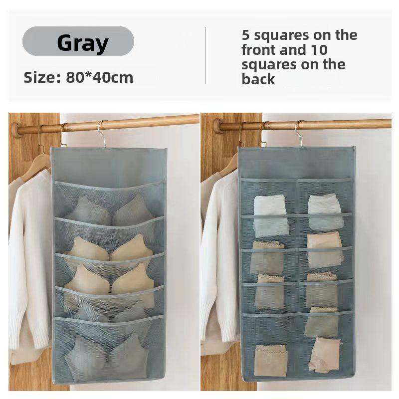 1pc  Double-sided Underwear Storage Bag, Hanging Underwear and Underpants Storage Bag, Compartments for Household Use
