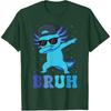 Bruh Dabbing Axolotl Funny Mens Kids Boys Teens Axolotls T-Shirt