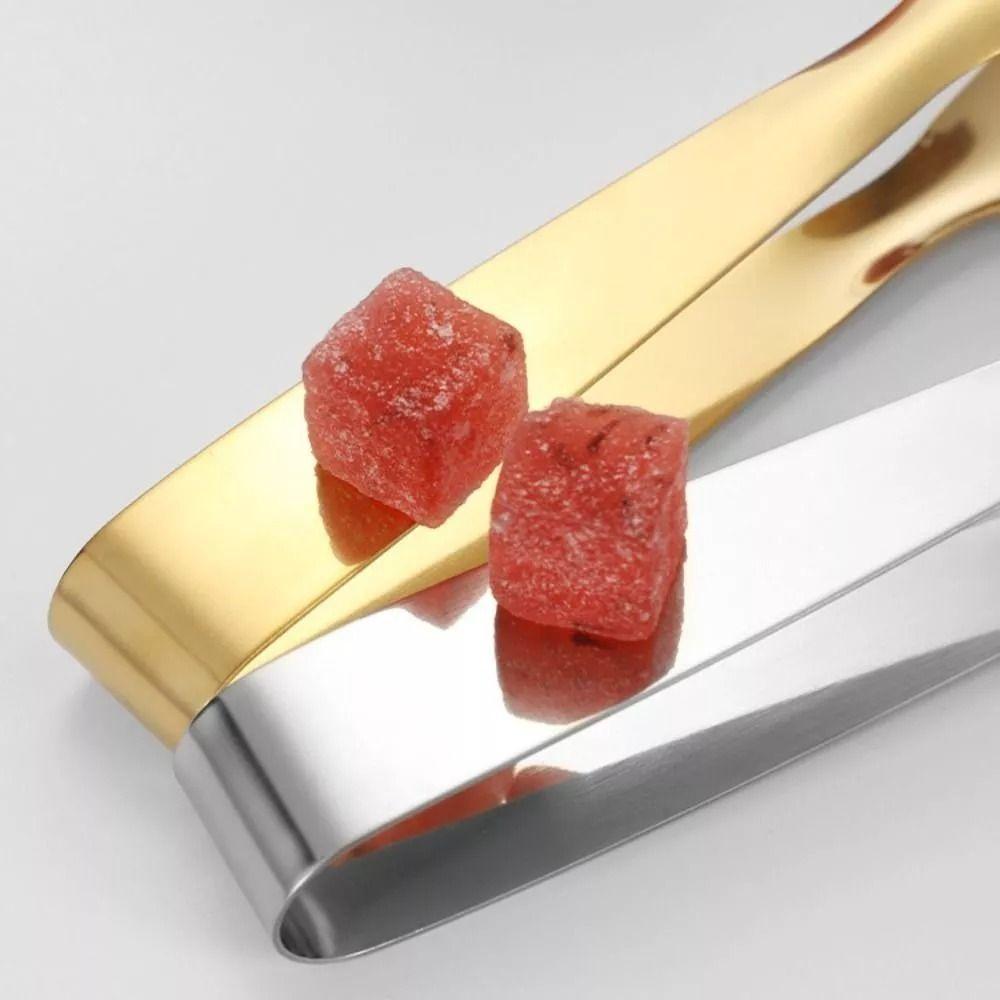 Multifunctional Food Clip 304 Stainless Steel Serving Tongs Barbecue Clip Serrated Ice Cube Clip