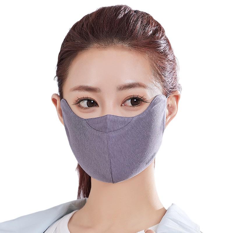 Breathable Cotton Sun Protection Ice Comfort Mask - 3D Outdoor Dustproof with Eye Corner Protection