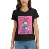 Camiseta de Mujer Chick Groovy Chicas 2000s Y2K Vintage Verano Manga Corta Camisetas Cuello Redondo Camisetas de Algodón Ropa Tops Streetwear