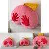 Modern Plush Pony Butt Cushion With Embroidered Design For Home Decor