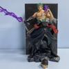 Anime One Piece Figure Three Knife Flow Battle Stance Zoro 2 Head Action Statue Model Doll PVC Collection Toy Boy Gift