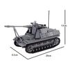 Military Miniature Soldier Rhinoceros Anti-Tank Artillery Weapon Building Block Small Particles Boy Toy