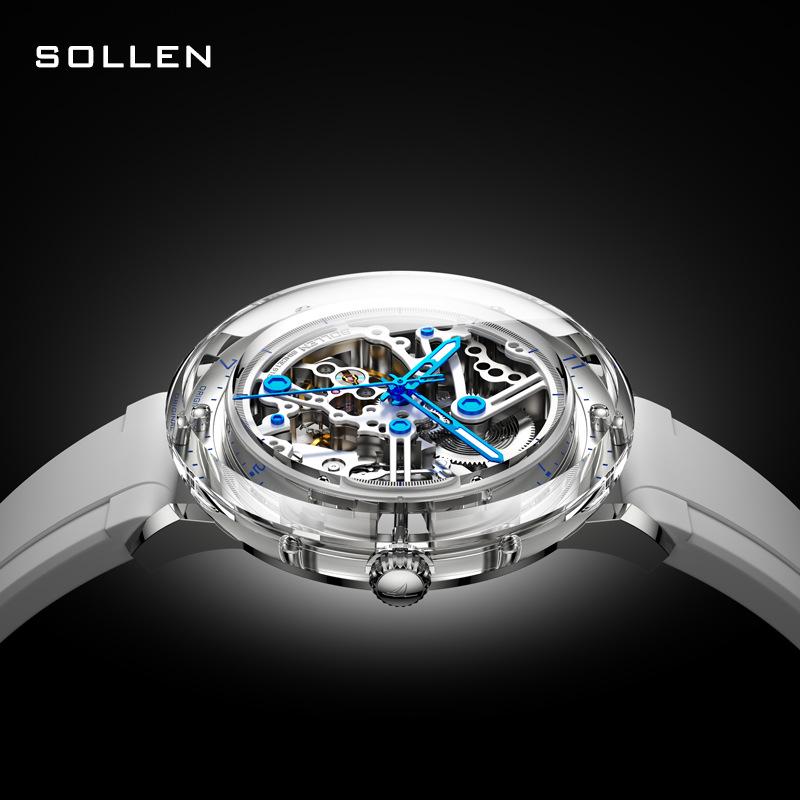 Solon Men's 2021 Automatic Glazed Transparent Mechanical Watch