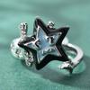Fashionable Long Sweater Chain Necklace With Elegant Lucky Star Spinner Pendant