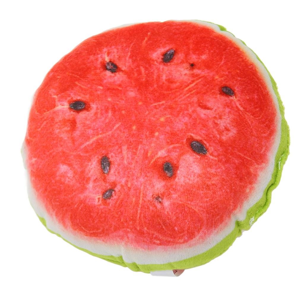 Fruit Plush Dog Toy Cartoon Cute Interactive Soft Bite Resistance Squeaky Plush Dog Toys for Small