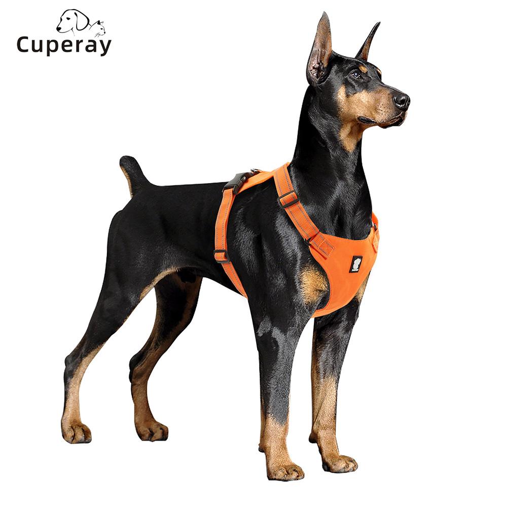 Classic Large Dog Harness Reflective Adjustable Lightweight Pet Dog Harness Comfortable Dog Harness Suitable for Large and Medium- Dogs