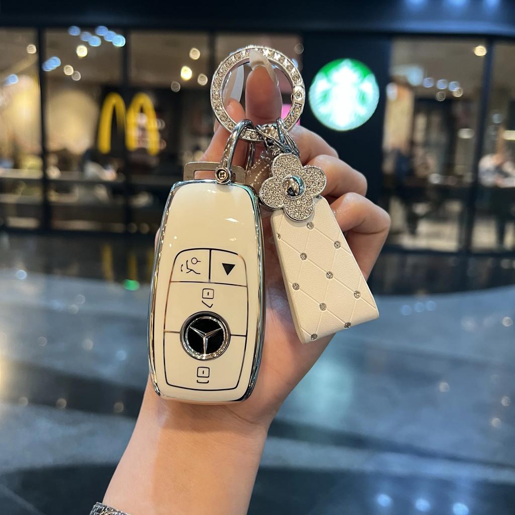 TPU Shell For Mercedes Benz A C E S G Class GLC CLE CLA GLB GLS W177 W205 W213 W222 X167 AMG Car Remote Key Case Cover PF1